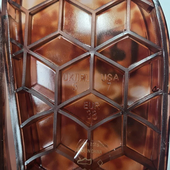 CL by Laundry Jaylen Translucent Tortoise Shell Slip-on Jelly Slide Sandals Sz 7 - Picture 12 of 14